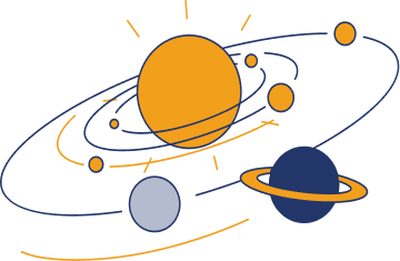 Ilustración del sistema solar